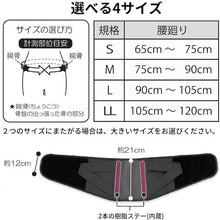 画像をギャラリービューアに読み込む, 竹虎 腰部固定帯 ランバックソフトII ブラック M 34073 Taketora