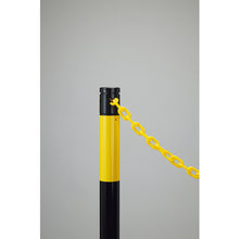 画像をギャラリービューアに読み込む, 緑十字 2WAYスタンド(チェーンスタンド) RCS−1TR 高さ960mm 黄/黒 141131 GREEN CROSS