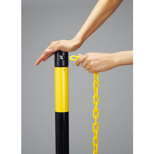 画像をギャラリービューアに読み込む, 緑十字 2WAYスタンド(チェーンスタンド) RCS−1TR 高さ960mm 黄/黒 141131 GREEN CROSS