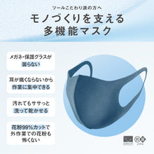 画像をギャラリービューアに読み込む, アラクス ピッタ マスク レギュラー ネイビー 3枚入 4987009157316 ARAX