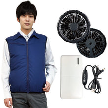 โหลดรูปภาพลงในโปรแกรมดูแกลเลอรี Okacho เครื่องปรับอากาศ Best Set 20201 Navy LL พัดลมไร้แปรงถ่านและแบตเตอรี่มือถือ 20201N-LL-0930 okacho