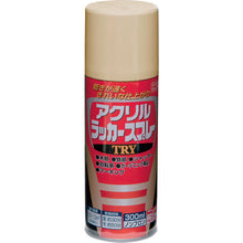 画像をギャラリービューアに読み込む, ニッぺ アクリルラッカースプレーTRY 300ml クリーム 222T011−300 222T011-300 NIPPE