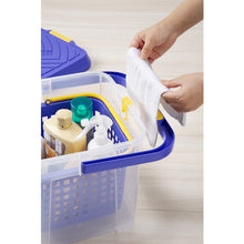 Tải hình ảnh vào trình xem thư viện, Xô đựng hóa chất thông minh Inomata 17L Xanh trong 3216-CBLU inomata