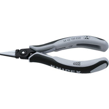 โหลดรูปภาพลงในโปรแกรมดูแกลเลอรี KNIPEX คีมความแม่นยํา ESD แบน 130 มม. 3442-130ESD KNIPEX