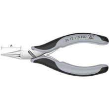 โหลดรูปภาพลงในโปรแกรมดูแกลเลอรี KNIPEX คีมความแม่นยํา ESD ครึ่งรอบ 115 มม. 3522-115ESD KNIPEX