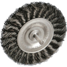 โหลดรูปภาพลงในโปรแกรมดูแกลเลอรี BURRTEC Weiler Knot Type (Hineri) แปรงฟอยล์พร้อมเพลา MSTM−3 80×6 SW0.35 3750400 BURRTEC