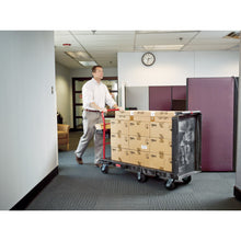 โหลดรูปภาพลงในโปรแกรมดูแกลเลอรี Rubbermaid Plastic Transporter รถบรรทุกแพลตฟอร์มเปิดประทุนความยาว 1217× กว้าง 616×320 มม. ด้ามจับสูง 1133 มม. 449707 Rubbermaid