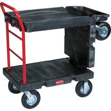 โหลดรูปภาพลงในโปรแกรมดูแกลเลอรี Rubbermaid Plastic Transporter รถบรรทุกแพลตฟอร์มเปิดประทุนความยาว 1217× กว้าง 616×320 มม. ด้ามจับสูง 1133 มม. 449707 Rubbermaid