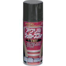 画像をギャラリービューアに読み込む, ニッぺ アクリルラッカースプレーTRY 300ml ブラック 222T003−300 4976124253621 NIPPE