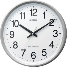 Tải hình ảnh vào trình xem thư viện, RHYTHM Rhythm Radio Wall Clock Silver φ320×51 4MYA24SR19 RHYTHM