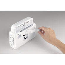 โหลดรูปภาพลงในโปรแกรมดูแกลเลอรี CITIZEN นาฬิกาป้องกันภัยพิบัติวิทยุชาร์จพลังงานด้วยสมาร์ทโฟนเบาที่เข้ากันได้กับสีขาว 4RQ001-003 CITIZEN