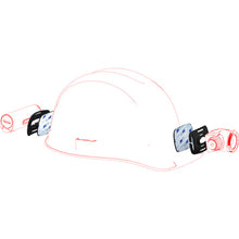 画像をギャラリービューアに読み込む, LEDLENSER ヘルメットコネクティングキット(Hシリーズ用) 502314 LEDLENSER