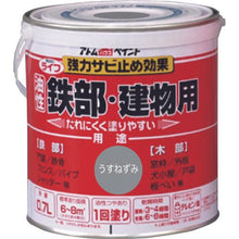 画像をギャラリービューアに読み込む, アトムペイント 油性鉄部・木部用 ライフ 0.7L うすねずみ