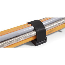 โหลดรูปภาพลงในโปรแกรมดูแกลเลอรี HEBOTEC แถบตะขอและห่วง 10 มม. กว้าง 25 ม. ไขลานสีดำ