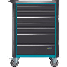 Load image into gallery viewer, HAZET tool wagon 7 steps stainless steel top