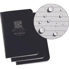 โหลดรูปภาพลงในโปรแกรมดูแกลเลอรี RITR สมุดเย็บเล่มมินิ 3 1/4X4 5/8 (ชุด 3 เล่ม) Funiversal Black