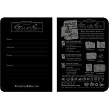 โหลดรูปภาพลงในโปรแกรมดูแกลเลอรี RITR สมุดเย็บเล่มมินิ 3 1/4X4 5/8 (ชุด 3 เล่ม) Funiversal Black