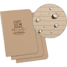 โหลดรูปภาพลงในโปรแกรมดูแกลเลอรี RITR สมุดเย็บเล่มมินิ 3 1/4X4 5/8 (ชุด 3 เล่ม) Funiversal Black