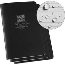 โหลดรูปภาพลงในโปรแกรมดูแกลเลอรี RITR สมุดเย็บเล่ม 4 5/8X7 (ชุด 3 เล่ม) Universal Black