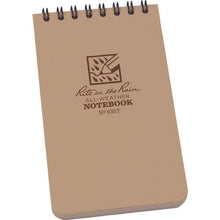 โหลดรูปภาพลงในโปรแกรมดูแกลเลอรี RITR 3X5 Top Spiral Notebook Universal Tan
