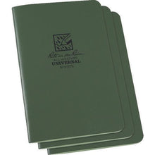 โหลดรูปภาพลงในโปรแกรมดูแกลเลอรี RITR สมุดเย็บเล่ม 4 5/8X7 (ชุด 3 เล่ม) สีเขียวสากล