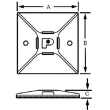 Load image into gallery viewer, PANDUIT mount base M3 screw white (100 pieces)