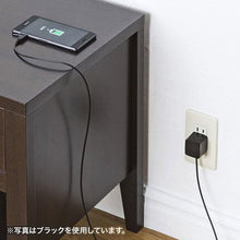 画像をギャラリービューアに読み込む, SANWA microUSBケーブル一体型AC充電器(2.1A・ホワイト)