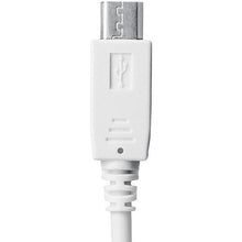 画像をギャラリービューアに読み込む, SANWA microUSBケーブル一体型AC充電器(2.1A・ホワイト)