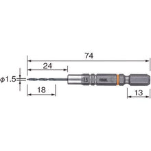画像をギャラリービューアに読み込む, ベッセル クッションドリル鉄工用AMD 1.5mm