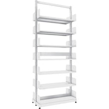 โหลดรูปภาพลงในโปรแกรมดูแกลเลอรี TRUSCO ชั้นวางหนังสือเสาเดี่ยว Duplex B5 แนวตั้ง W900XD220XH2275 7 ขั้น