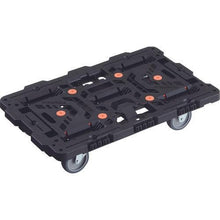 画像をギャラリービューアに読み込む, TRUSCO 連結式樹脂製平台車 ビートル 700X450 自在3輪
