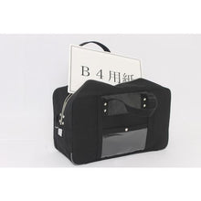 Load image into gallery viewer, SANEI Boston (L) for canvas mail with horseshoe lock fitting black