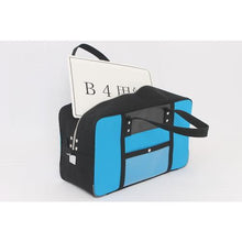 Load image into gallery viewer, SANEI Boston (L) for canvas mail with horseshoe lock fitting blue