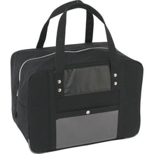 Load image into gallery viewer, SANEI Boston M wide gusset for canvas mail with horseshoe lock fitting black