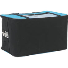 Load image into gallery viewer, SANEI Boston M wide gusset for canvas mail with horseshoe lock fitting blue