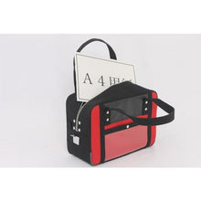 Load image into gallery viewer, SANEI Boston (S) for canvas mail with horseshoe lock fitting red