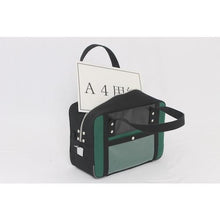 Load image into gallery viewer, SANEI Boston (S) for canvas mail with horseshoe lock fitting Moss green