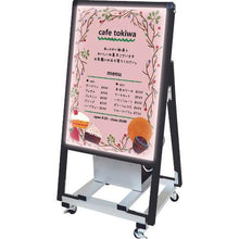 画像をギャラリービューアに読み込む, TOKISEI ブラックバリウススタンド看板 バッテリーLED A2片面