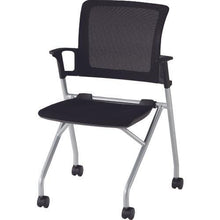画像をギャラリービューアに読み込む, TRUSCO コンパクトミーティングチェア ブラック