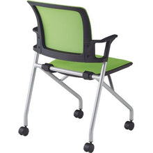 画像をギャラリービューアに読み込む, TRUSCO コンパクトミーティングチェア グリーン