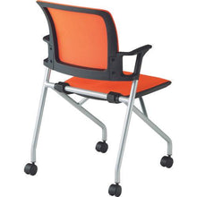 画像をギャラリービューアに読み込む, TRUSCO コンパクトミーティングチェア オレンジ