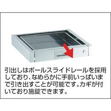 画像をギャラリービューアに読み込む, TRUSCO クリーンラビット 100φウレタン車SUS金具 1段引出ハンドル付