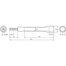Load image into gallery viewer, Shrimp electric dollar socket "Strok" long socket hexagon opposite side 19mm