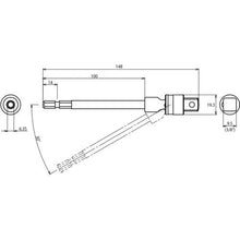 Load image into gallery viewer, Ebisu lock universal socket adapter long type insertion angle 9.5 mm