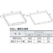 画像をギャラリービューアに読み込む, TRUSCO スライド工具キャビネット 501X551