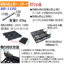 画像をギャラリービューアに読み込む, NPC 輸出梱包用プラスチックパレットEX-1111 ネスティングスキッド 黒