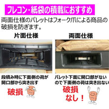 画像をギャラリービューアに読み込む, NPC 輸出梱包用プラスチックパレットEXS-1111 両面二方差し 黒