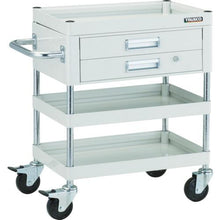 Load image into gallery viewer, TRUSCO Falcon wagon 750X500 with 2 drawers rubber wheels YG color