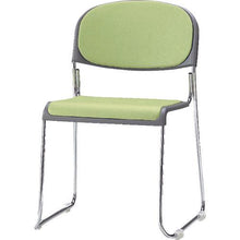 โหลดรูปภาพลงในโปรแกรมดูแกลเลอรี TOKIO เก้าอี้ประชุม (ซ้อน) หนังไวนิล สีเขียวใบไม้