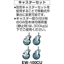 画像をギャラリービューアに読み込む, TRUSCO GWS型作業台 1200X600XH740 1段引出付